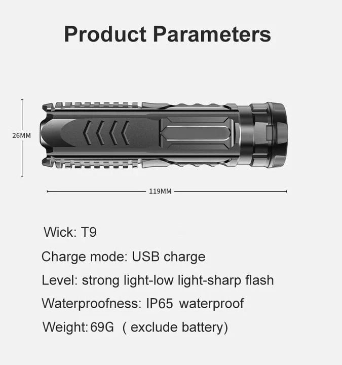 (🔥Last Day Promotion - 49% off)2024Multifunctional Rechargeable Flashlight