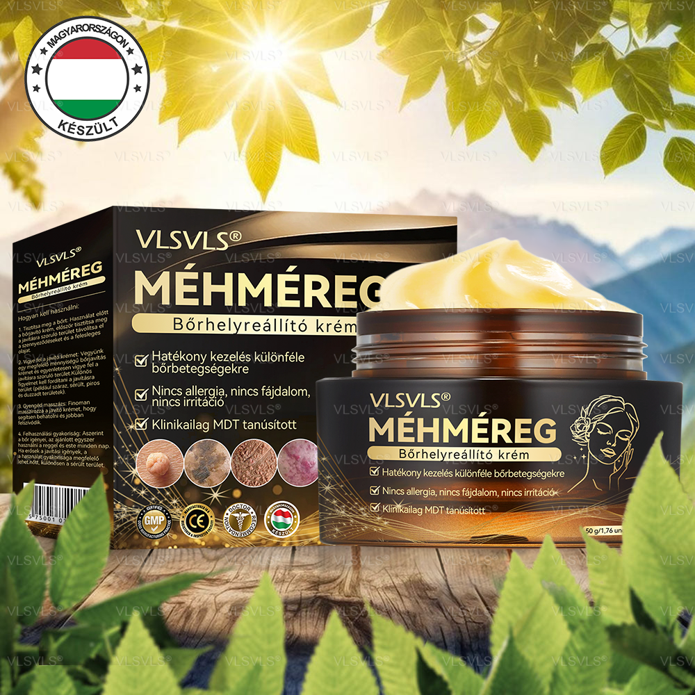 Magyarországról készült és szállított🌸VLSVLS® Méhméreg Bőrfelújító Krém 🔥🔥 UTOLSÓ NAP – 80% KEDVEZMÉNY