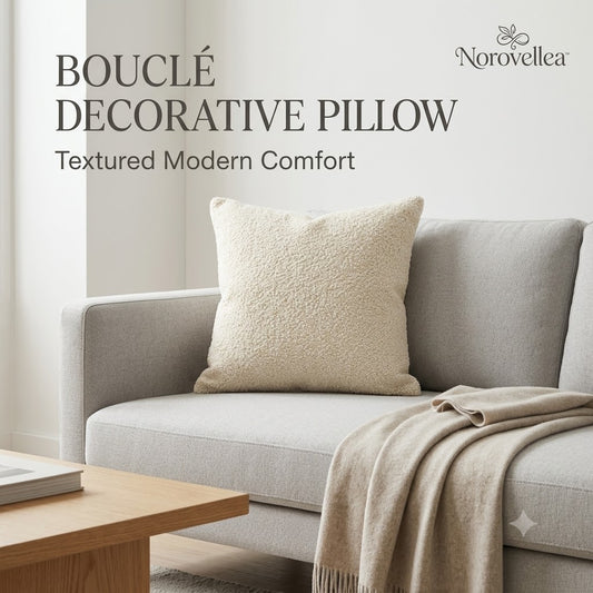 Norovellea™ Modern Bouclé Decorative Throw Pillow