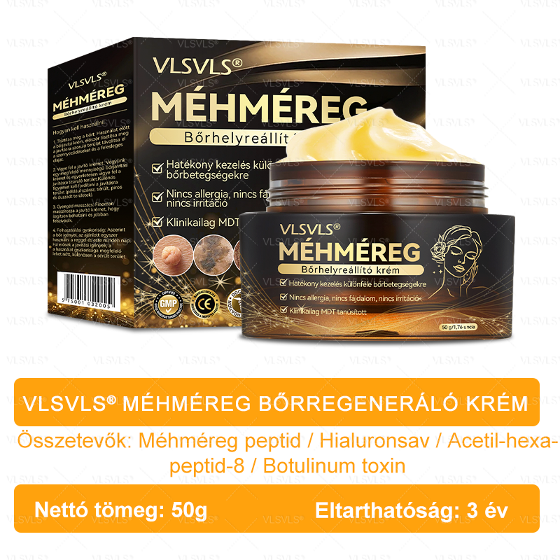 Magyarországról készült és szállított🌸VLSVLS® Méhméreg Bőrfelújító Krém 🔥🔥 UTOLSÓ NAP – 80% KEDVEZMÉNY