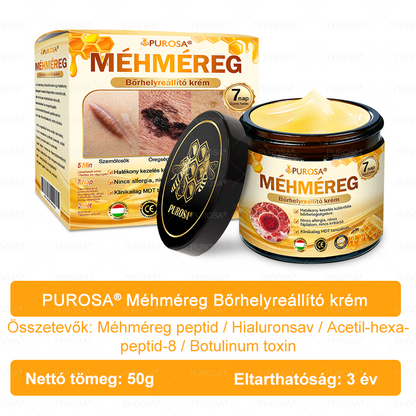 Magyarországról készült és szállított✨🌿PUROSA® Méhméreg Bőrfelújító Krém 🔥 UTOLSÓ NAP – 80% KEDVEZMÉNY🔥