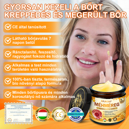 Magyarországról készült és szállított✨🌿PUROSA® Méhméreg Bőrfelújító Krém 🔥 UTOLSÓ NAP – 80% KEDVEZMÉNY🔥