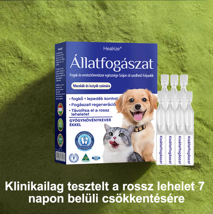 [🇭🇺 Hivatalos Áruház] 🐰Healrize® Állati Fogászati és Emésztési Egészséget Támogató Orális Folyadék – Friss lehelet, fogkő eltávolítása és ínyregeneráció támogatása, a fogak stabilizálása (macskáknak és kutyáknak) – Ma 70% kedvezmény!