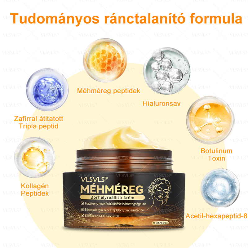 Magyarországról készült és szállított🌸VLSVLS® Méhméreg Bőrfelújító Krém 🔥🔥 UTOLSÓ NAP – 80% KEDVEZMÉNY